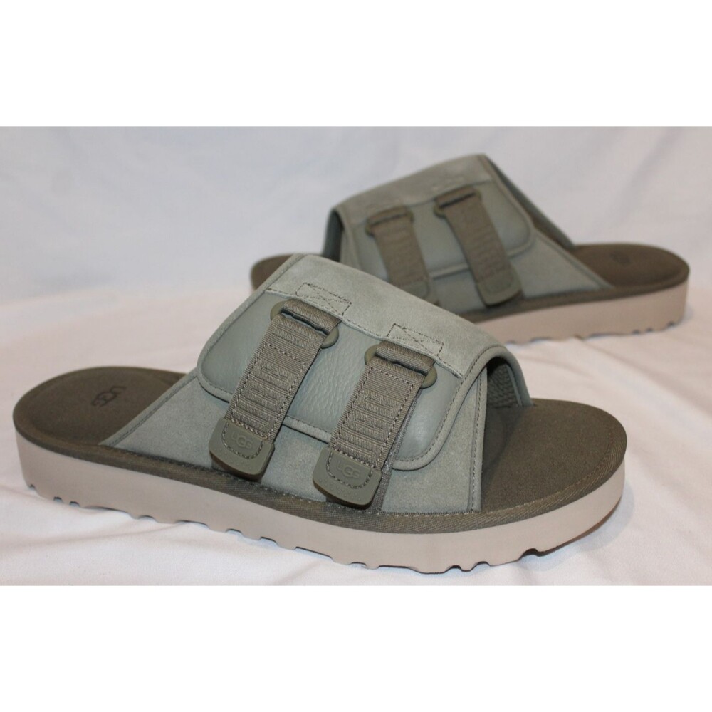 UGG MEN GOLDENCOAST STRAP SLIDE‎ SANDALS SHADED CLOVER SZ 12 NIB